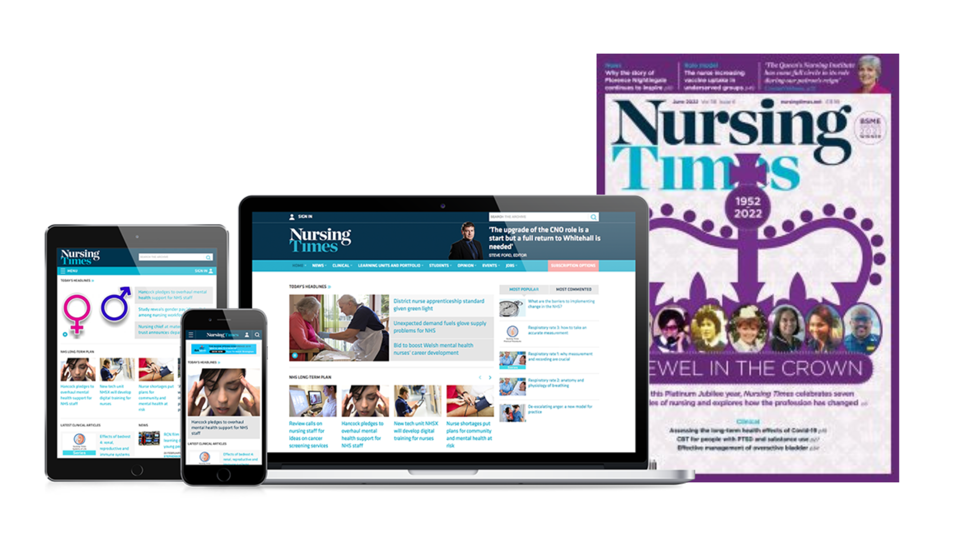 Full range of Nursing Times magazine products